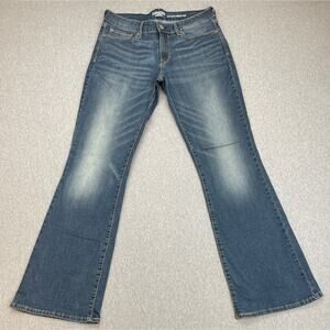 Levis Denizen Jeans Womens 10M (30 x 32) Blue Cotton Blend Stretch Bootcut